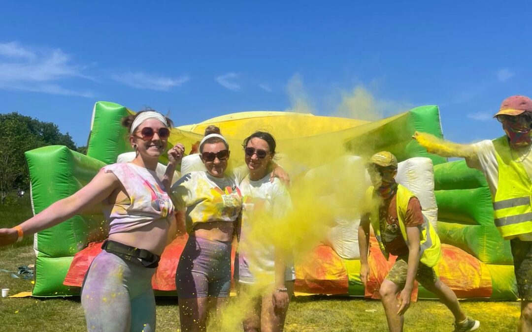 Fundraising through the 5k Colour Run